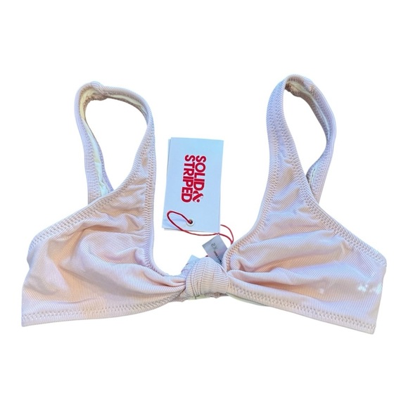 Solid & Striped Jade Bikini Top in Ballet Rib NWT - Picture 2 of 6